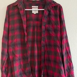 Red and Grey American Eagle Flannel